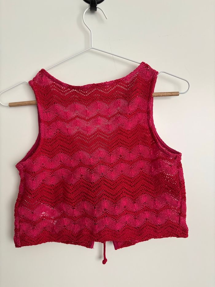 Veste / top en crochet Cache Cache S/36 - photo numéro 3