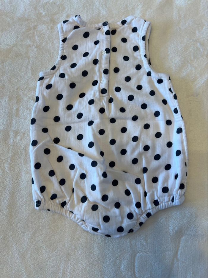 Combinaison à petits pois taille 6M/67cm - photo numéro 3