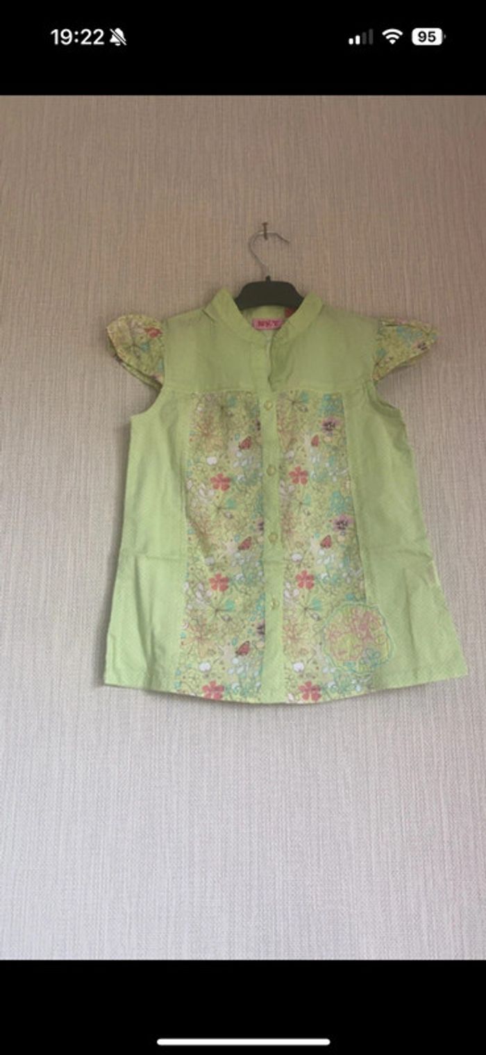 Chemise verte 8 ans