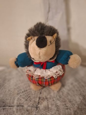 Peluche hérisson vintage