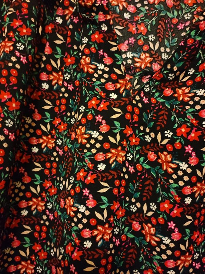 Chemisier - blouse fleurie - photo numéro 3