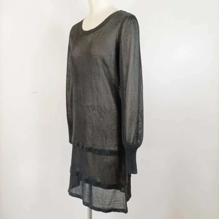 Robe maille transparente noire Gérard Darel - taille 2(M) - A658 - photo numéro 4