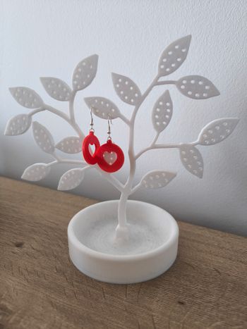 Boucles d'oreilles impression 3D 