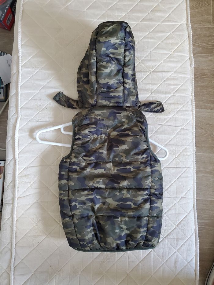 Veste doudoune gilet sans manches militaire a capuche Orchestra 5ans - photo numéro 3