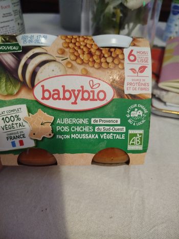 Babybio plat végétal bébé