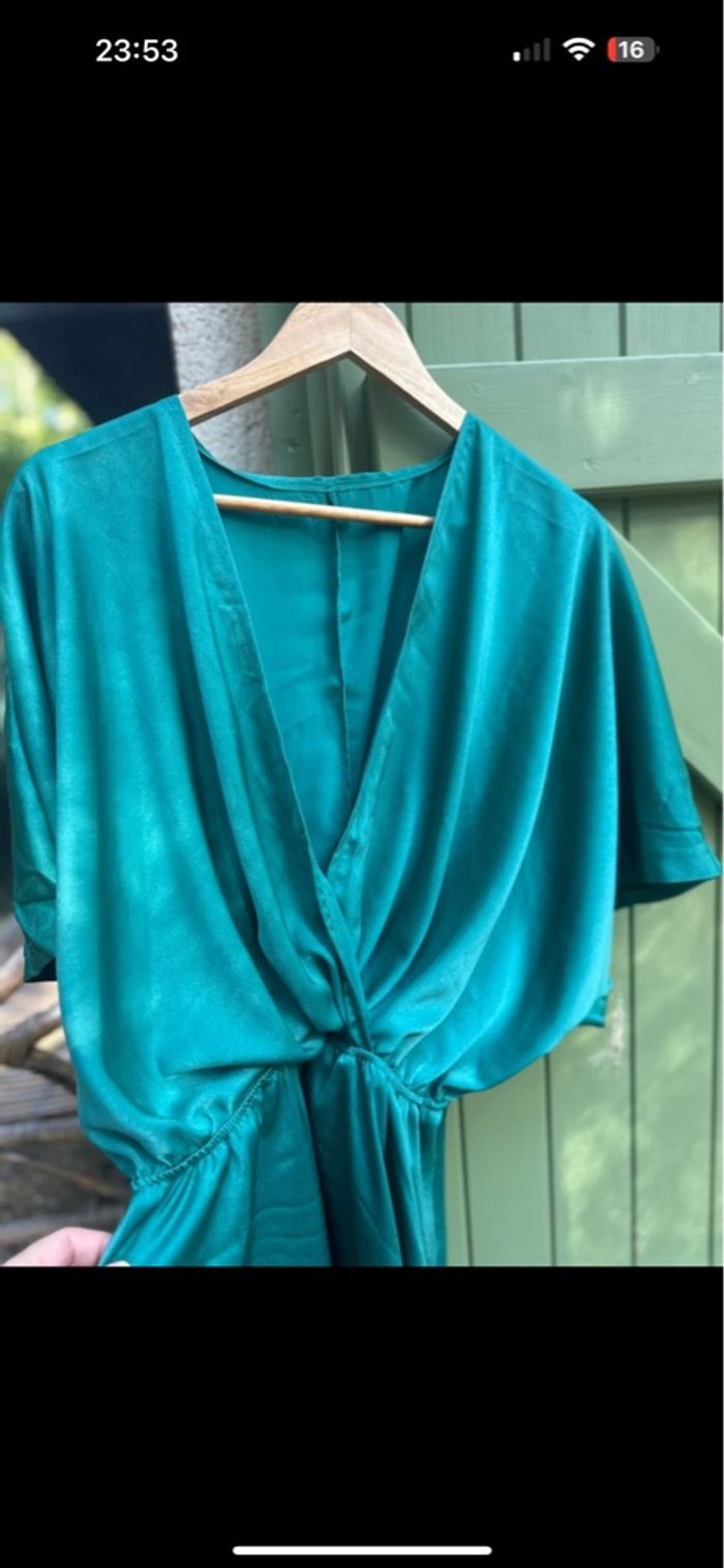 Robe de cérémonie verte XL - photo numéro 7