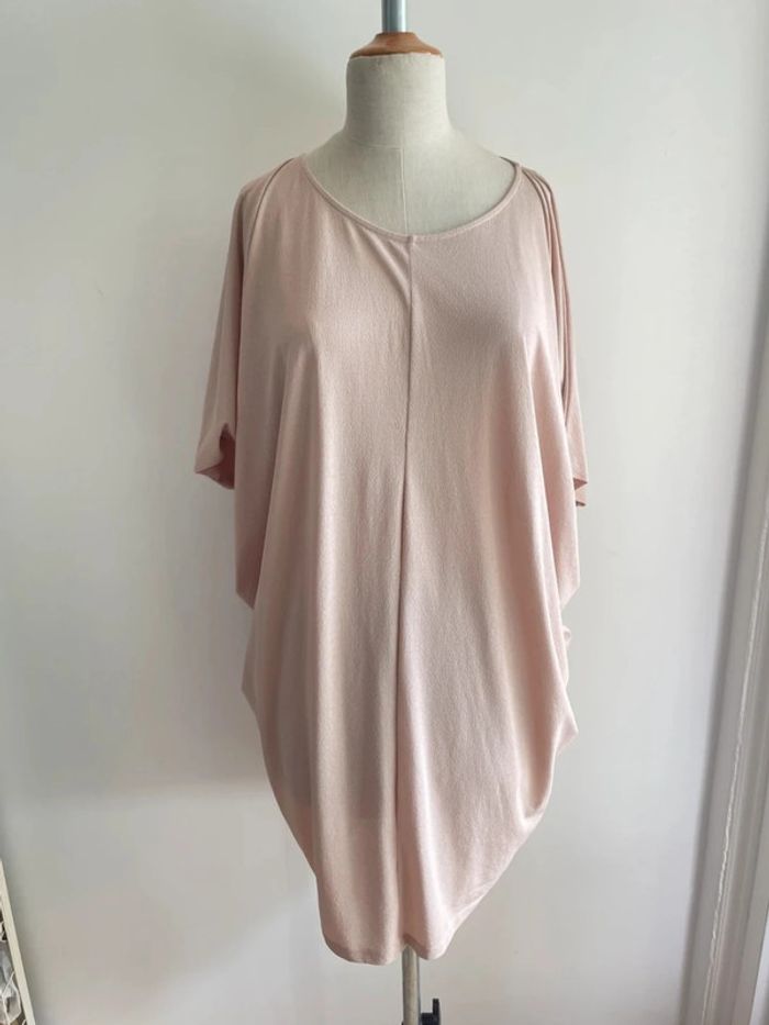 Robe rose pâle COS manches chauve-souris - photo numéro 2