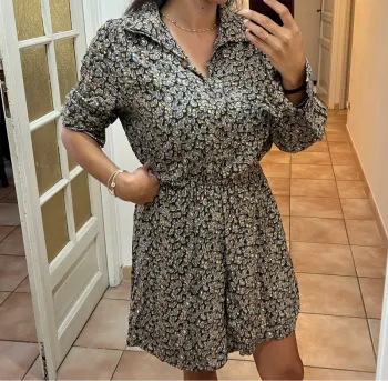 Robe vintage parisienne fleuris - taille 38/40 - quasi neuve