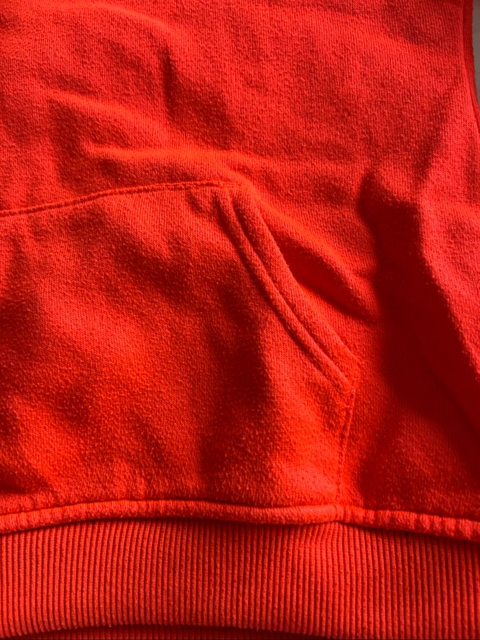 Sweat à capuche orange fluo - photo numéro 2