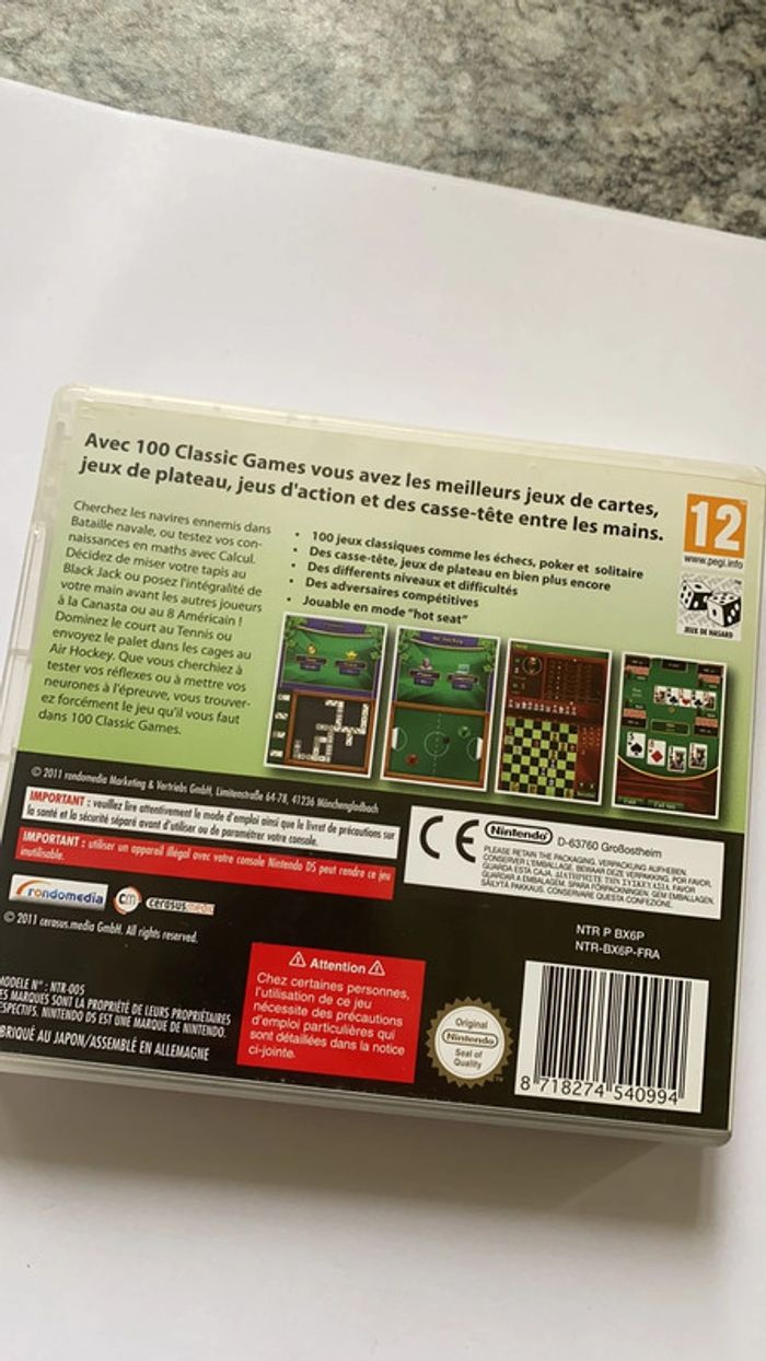 100 classic games ds - photo numéro 3