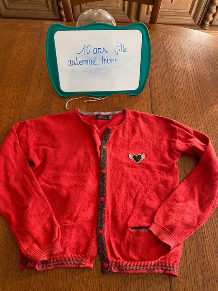 Gilet 10 ans fille