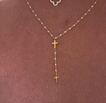 Collier sautoir en Y