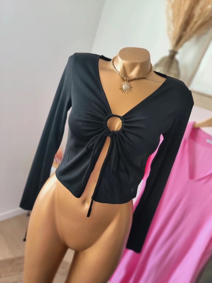 🖤 Haut noir tendance Even&Odd – Neuf avec étiquettes – Taille L 🖤 - photo numéro 2