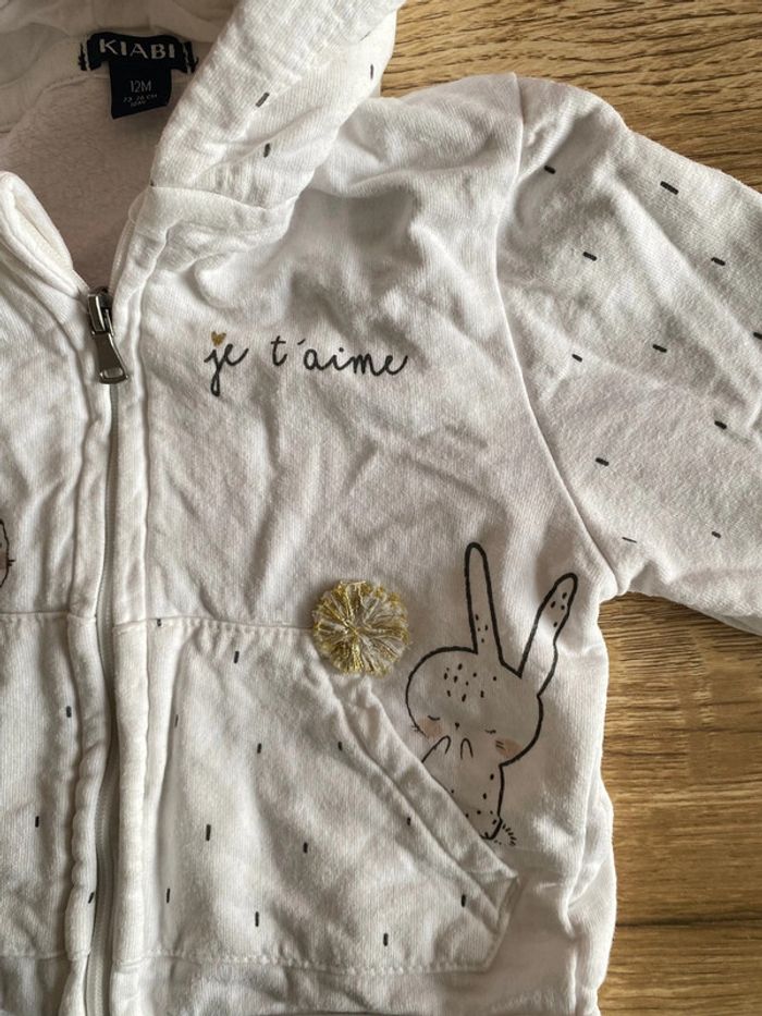 Gilet à capuche taille 12 mois - photo numéro 2