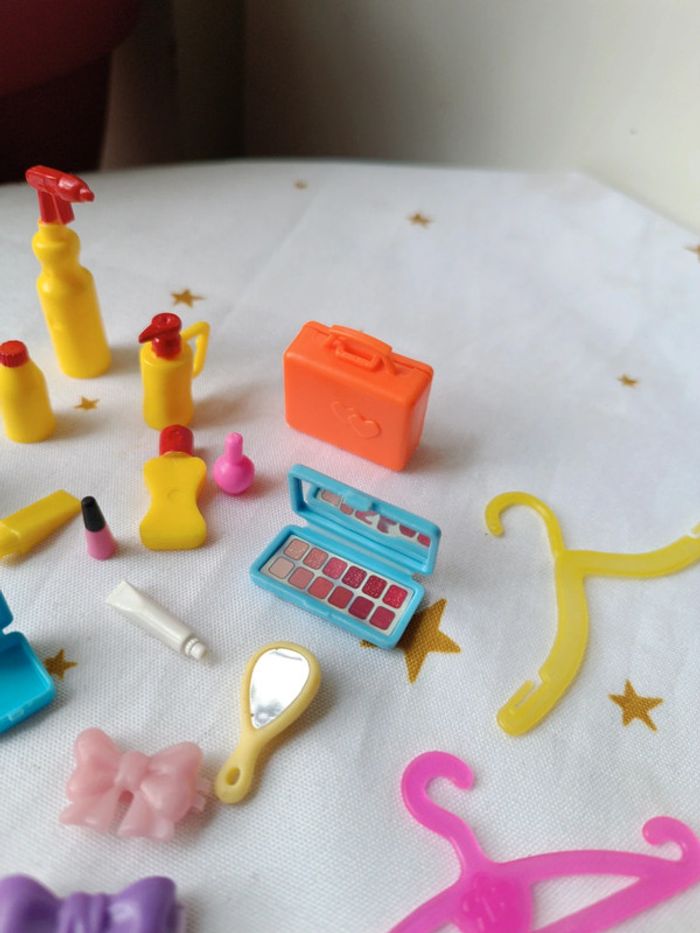 Accessoires accessories coiffeuse coiffeur make-up maquillage barbie mannequin palette vernis beauté - photo numéro 4