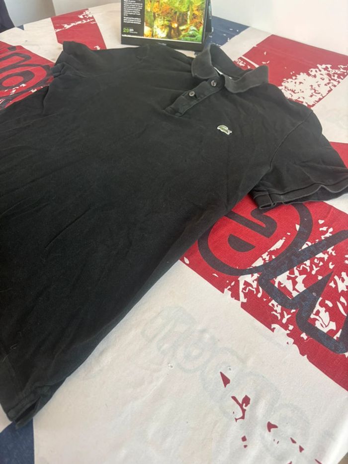 Polo Lacoste vintage noir taille M - photo numéro 6
