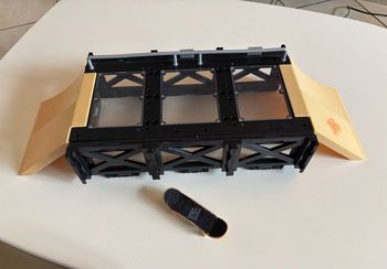 Tech deck rampe plat and display boîte de rangement Element et finger skate module rampe