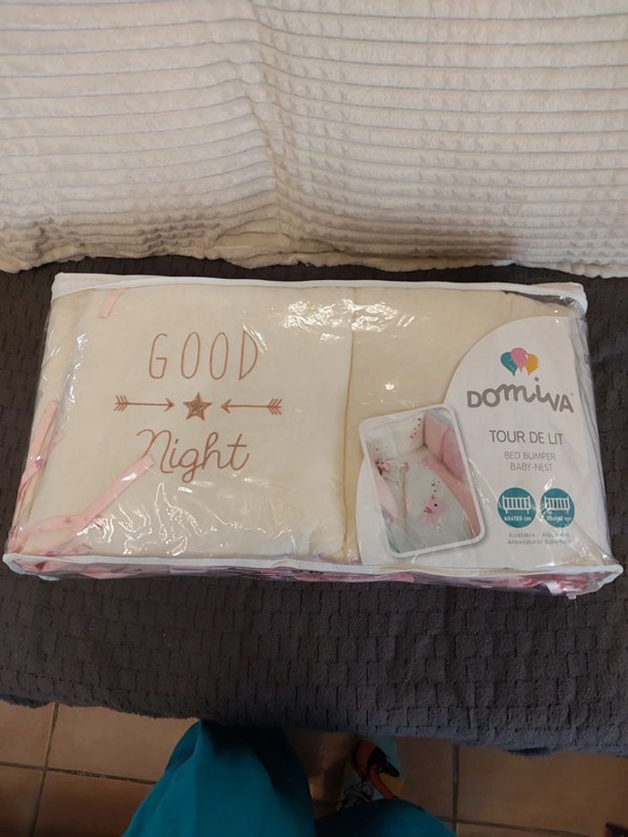 Tour de lit + gigoteuse domiva licorne