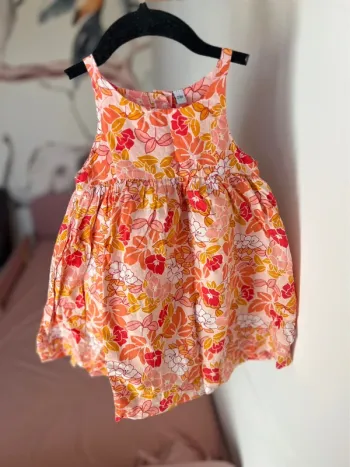 Robe fleurie multicolore vintage