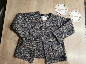 Gilet bébé fille 12/18 mois zara baby girl tbe