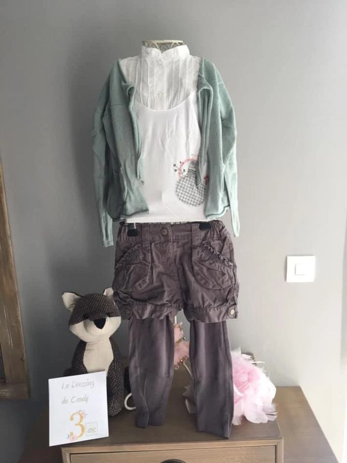 Ensemble 4 pièces fille 3 ans idéal rentrée scolaire