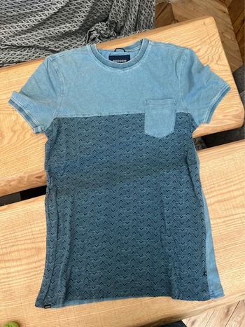 T-shirt bonobo taille S homme bleu poche jean