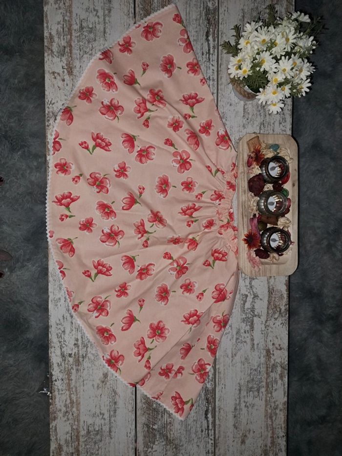 Jupe fleuri et liseret dentelle - photo numéro 2