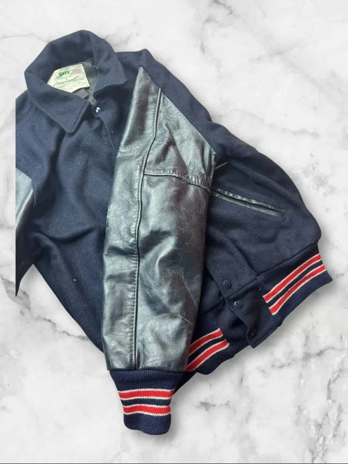 Veste Letterman Vintage NEFF “N Tennis” Made in USA - Taille M - photo numéro 10