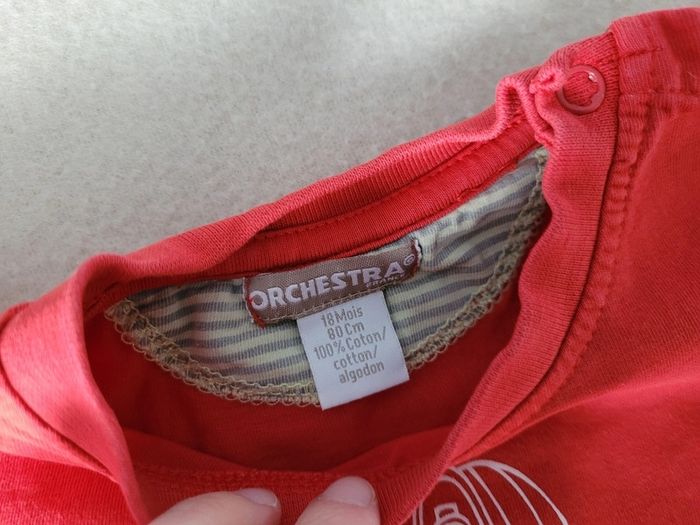 t-shirt manches courtes 18 mois orchestra - photo numéro 5