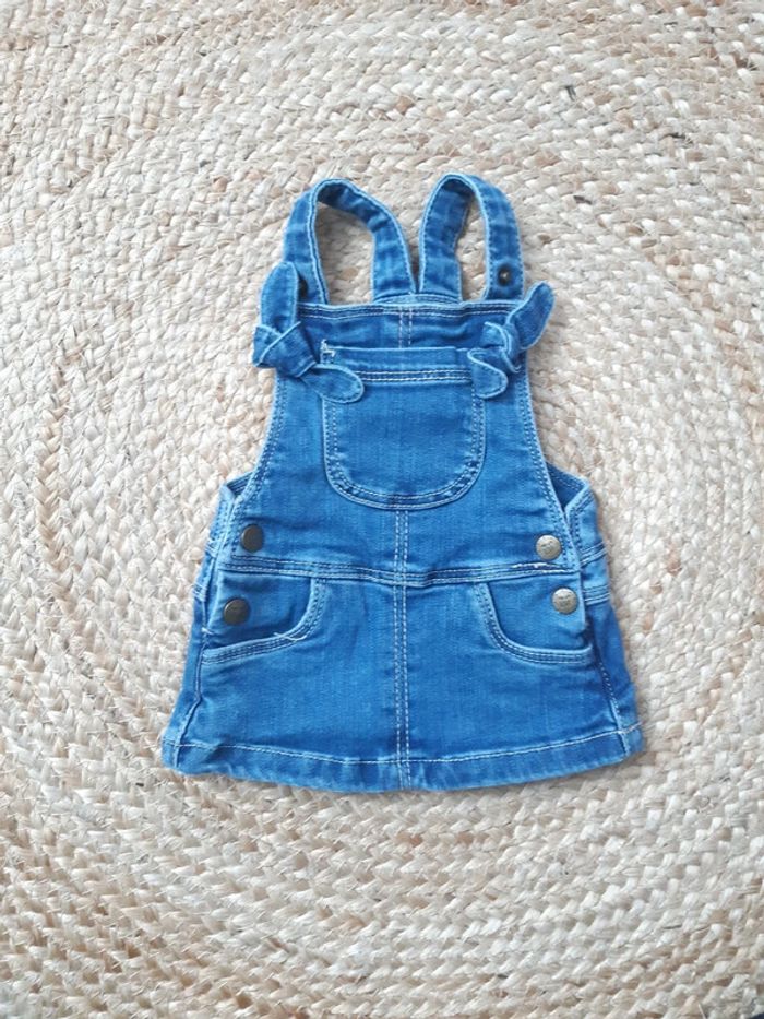 Salopette robe en jean Tape à l'oeil 3 mois