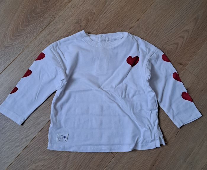Tee short manche longue coeur