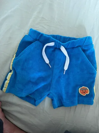 Short bleu éponge