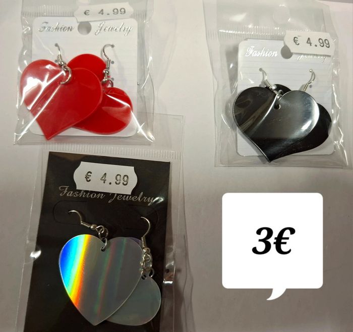 Boucle d'oreille coeur