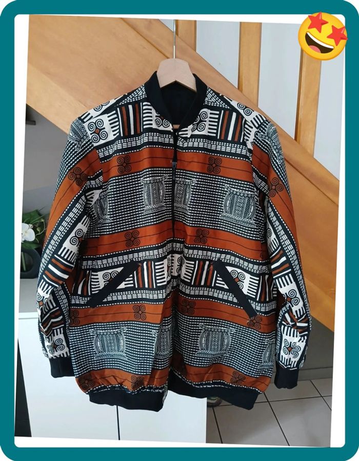 Très Belle Veste Bombers zippée pour L'été Neuve Taille L🌿🌈