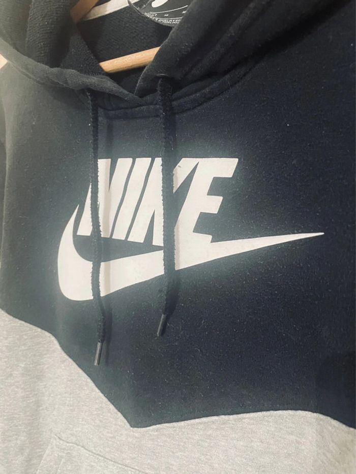 Sweat Nike unisexe à capuche gris et noir - M - photo numéro 4