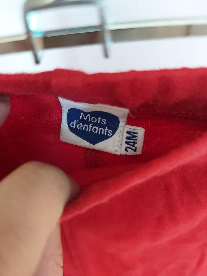 Legging rouge 24 mois - photo numéro 2