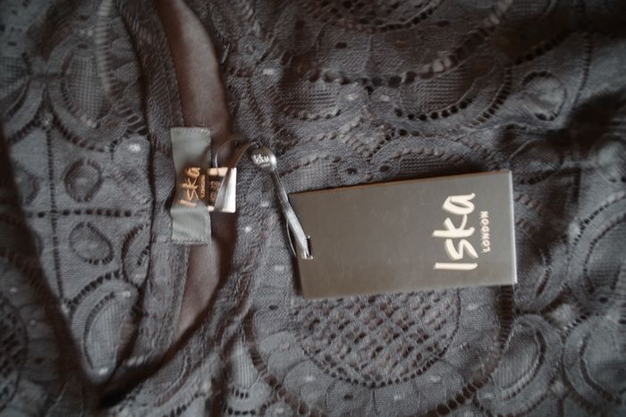 Iska London- Robe longue, dentelle noire T. 42 - photo numéro 7