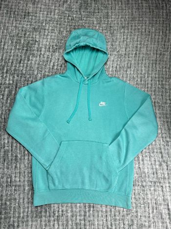 Sweat à capuche Nike Swoosh brodé, bleu, taille S