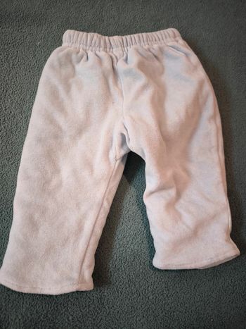 Pantalon bébé molletonné velours baby club 3 mois