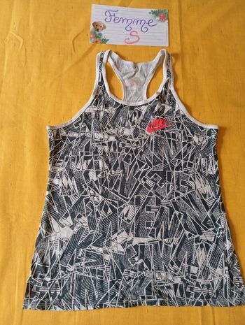 Débardeur blanc et bleu Nike Taille XS/S