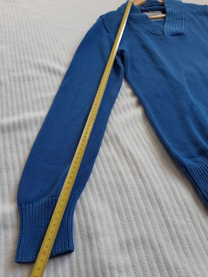 Pull bleu en maille Jules M - photo numéro 6