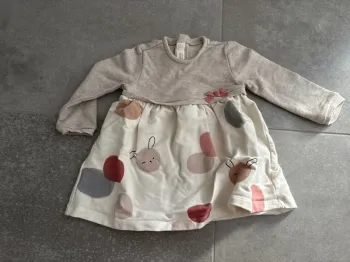Robe pull beige crème 6 mois