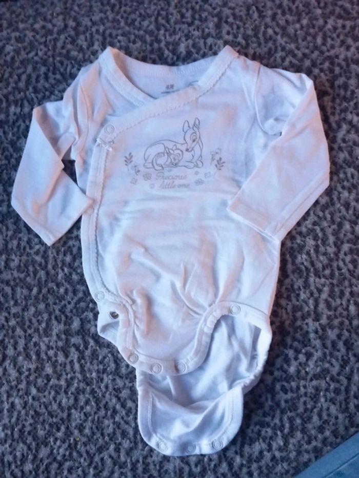 Body taille 62cm h&m 3mois bambi disney - photo numéro 1
