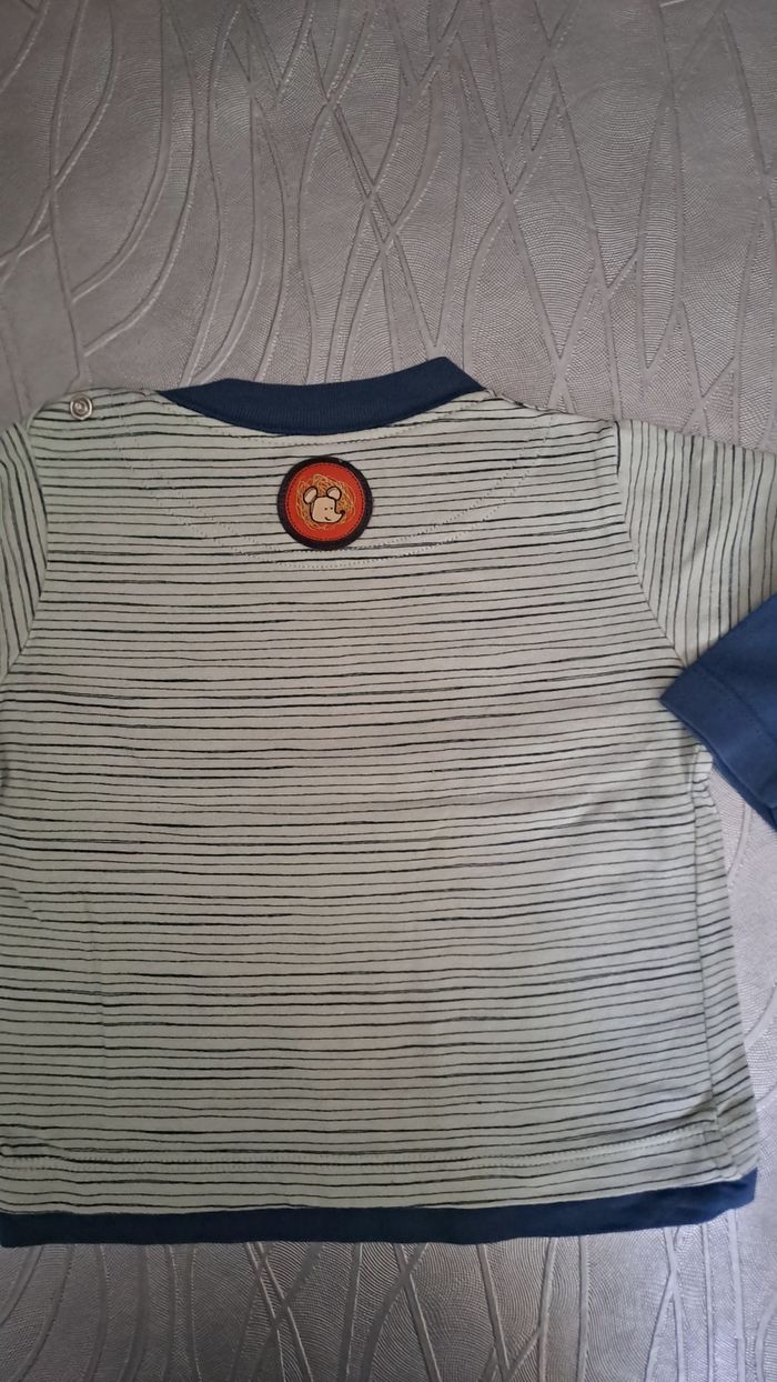 Lot T shirt et sweat sans manches garçon 6 mois - photo numéro 5