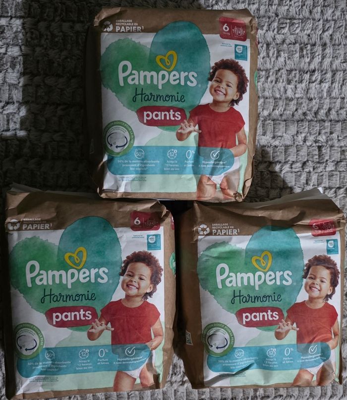 Couches Pampers Harmonie Pants taille 6x3