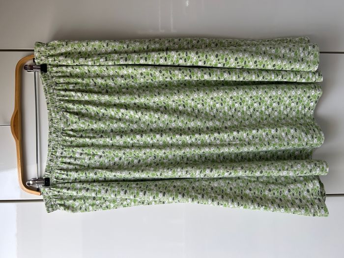 Jupe verte à fleurs Blancheporte - Taille 54 - photo numéro 3