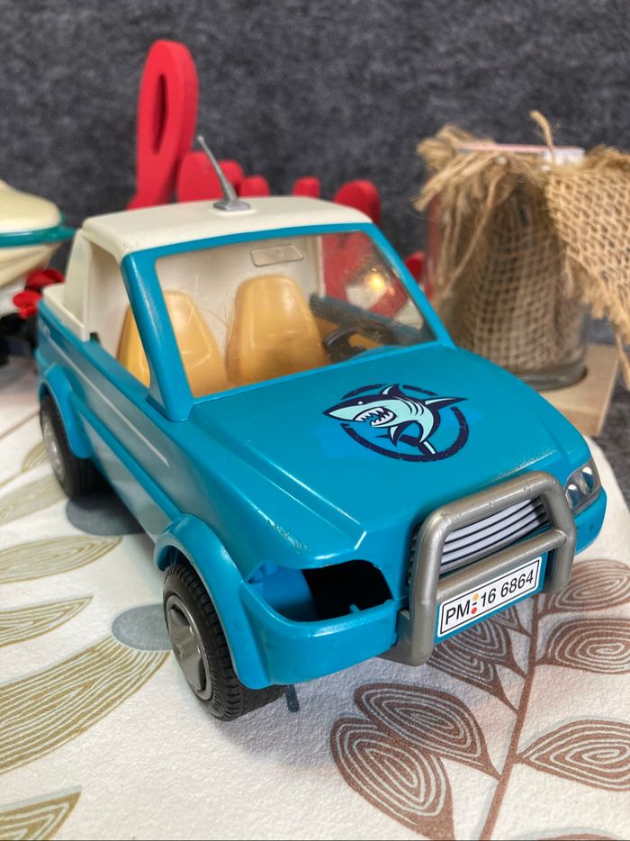 Playmobil - voiture pick up tractant son bateau - photo numéro 3