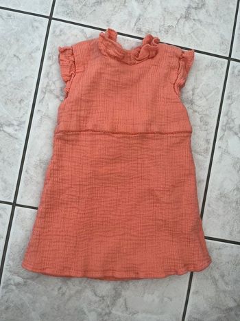 Robe corail doublée 18 mois