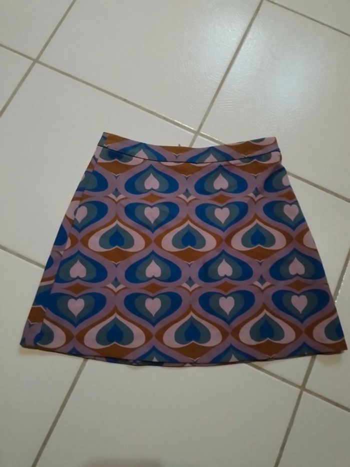 Mini Jupe femme Motif cœur psychédélique Pimkie - photo numéro 8