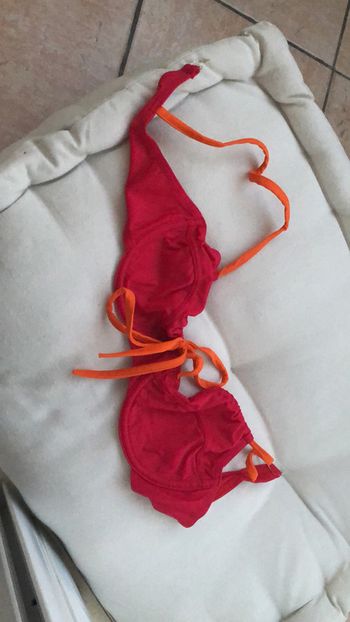 Haut maillot de bain taille 38 - Rose et orange